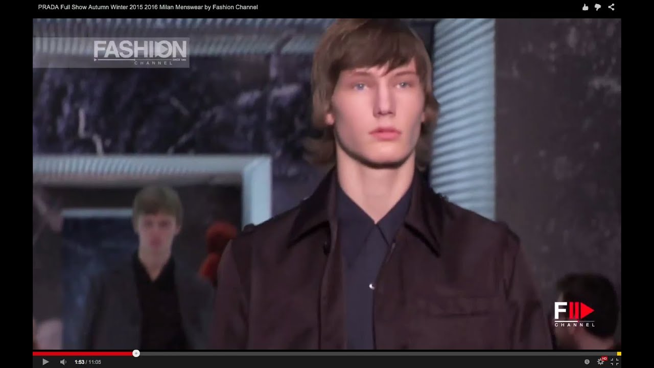 PRADA  otoño invierno  2015 2016 en el Milan Menswear.