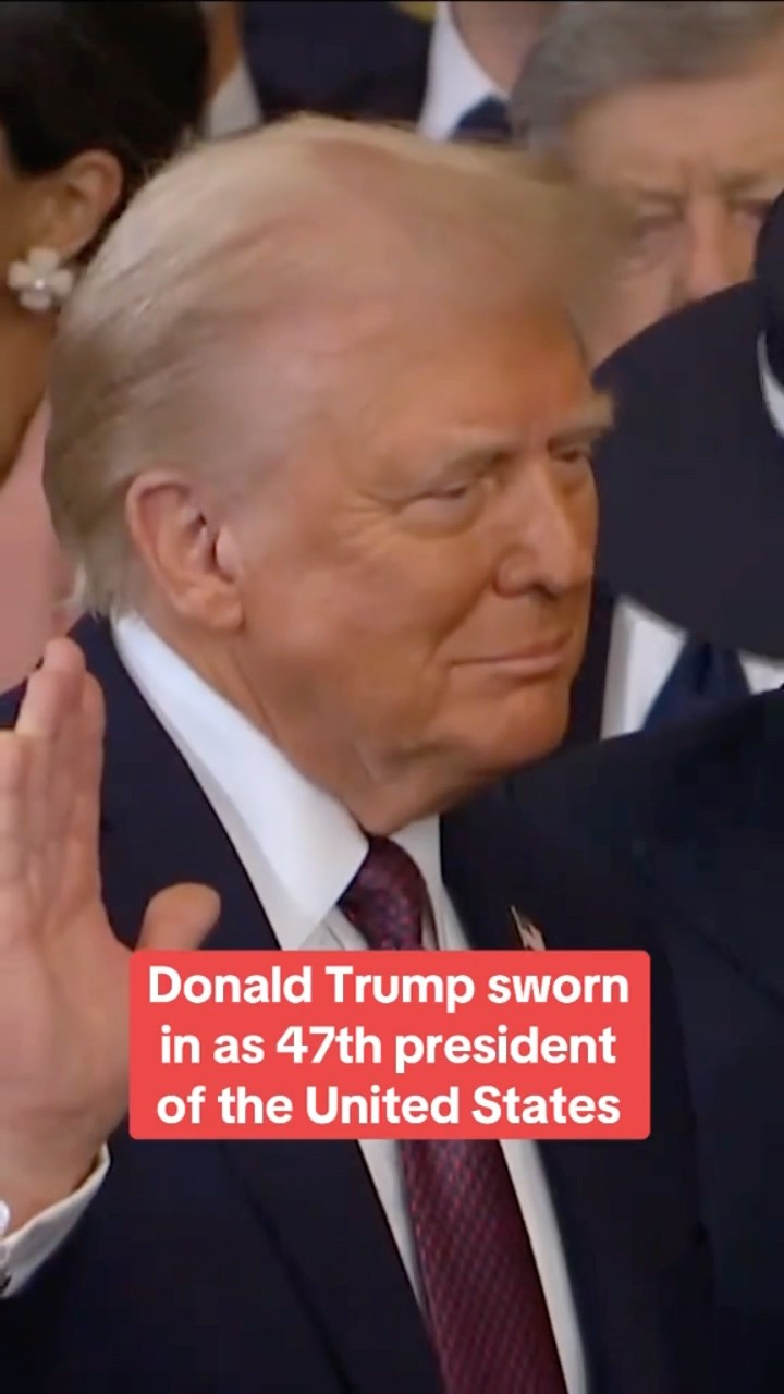 Trump sworn in as 47th president of the United States #shorts