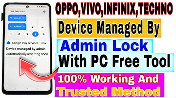 Device Managed by admin And automatically resetting Solved || 101 % Working || ADB App control