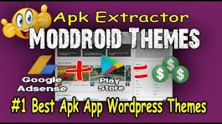 SETTING MODDROID THEMES AND ADD MANUAL POST Using APK EXTRACTOR PLAY STORE screenshot 3