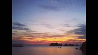 태안 몽산포앞바다 아름다운 낙조 몽산포추억펜션에서