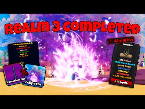 COMPLETING REALM 3 Noob Incremental Roblox