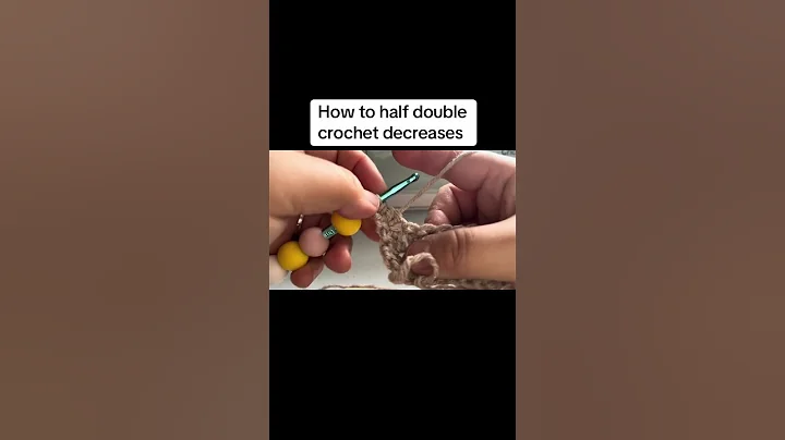 How to half double crochet decrease left handed.