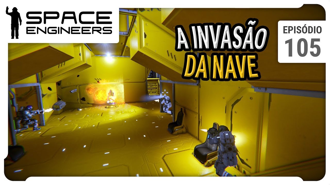 A invasão da nave da federação - Space Engineers - Coop - ep 105 - YouTube