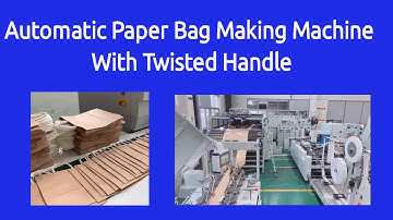 Automatic Paper Bag Making Machine With Twisted Handles | Twister Handle Shopping Bag Making Machine