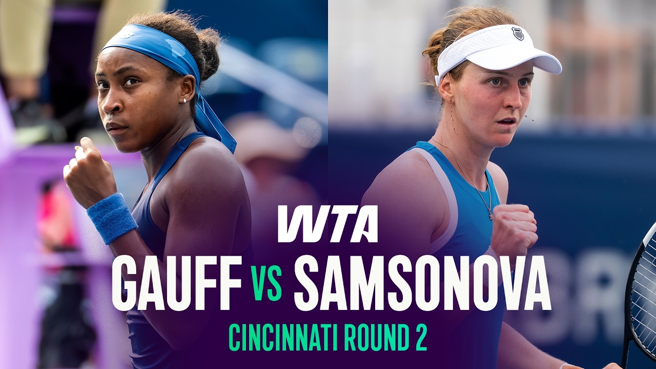 Coco Gauff vs. Liudmila Samsonova | 2026 Cincinnati Round 2 | WTA Match Highlights