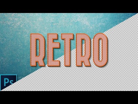 How to Create a Simple, Editable Retro Text Effect - Photoshop Tutorial How to Create a Simple, Editable Retro Text Effect - Photoshop Tutorial