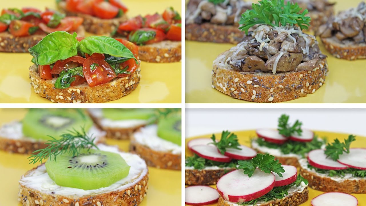 Bruschetta 4 Easy Ways | How to Make Bruschetta | Easy Appetizer - YouTube