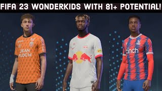 FIFA 23 | All Wonderkids with 81+ potential and real face!!!