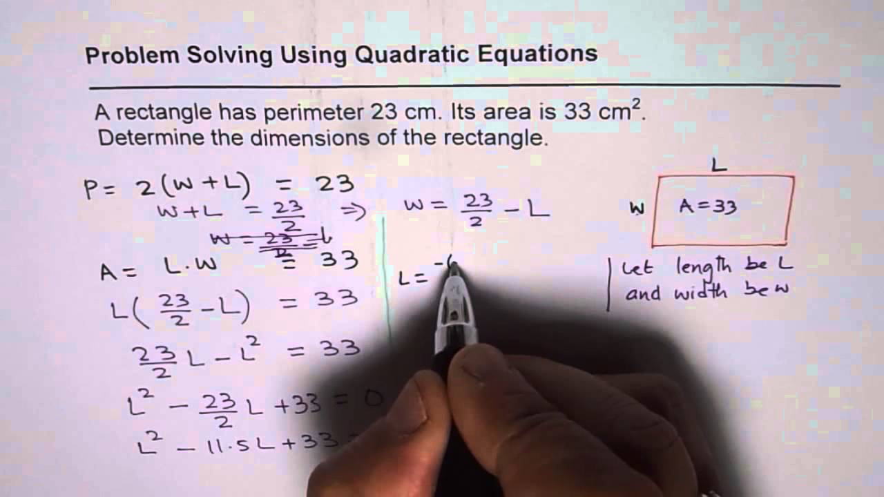 How do you find the width of a rectangle?