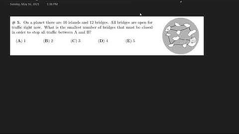 Math Kangaroo level 5 & 6  2017 question - 5 solution presented by Anish