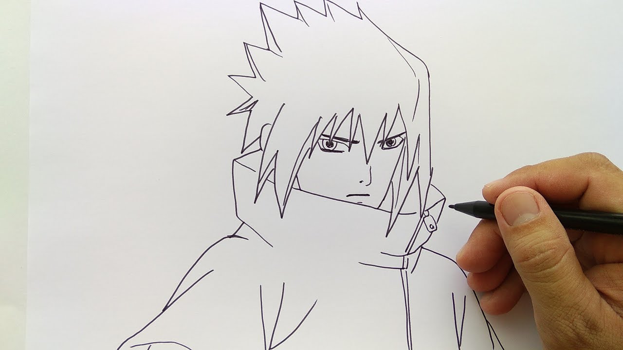 Mewarnai Gambar Sketsa  Naruto Dan Sasuke Keren Terbaru 