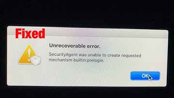 Unrecoverable Error On Mac Problem Solved