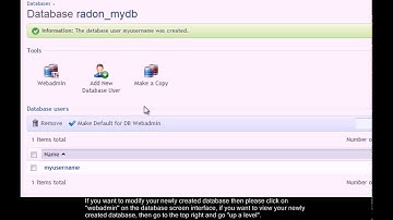 How to create a MySQL database in Plesk 11