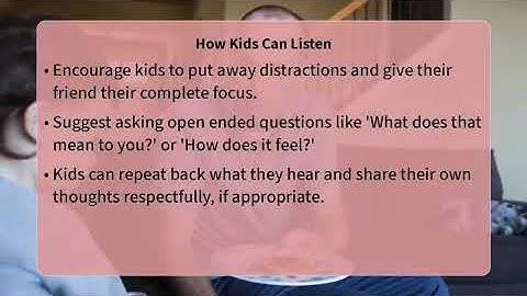 How Can Kids Actively Listen To Religious Friends?