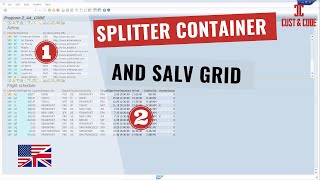 ABAP Splitter Container to Display 2 SALV Grids [english] screenshot 5