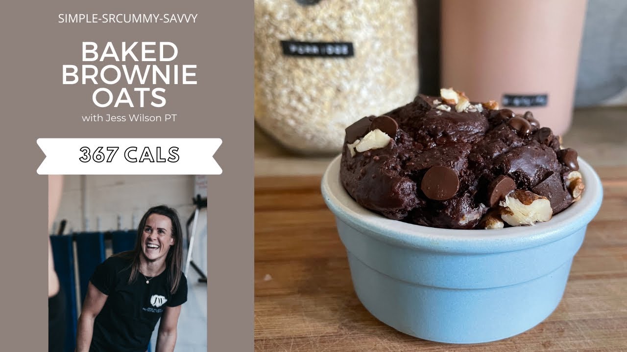 Viral TIKTOK- Baked Brownie Oats 