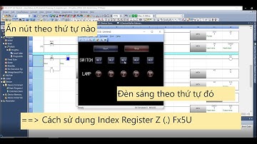 Lập trình PLC Mitsubishi Fx5U sử dụng Index Register Z