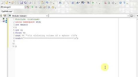 calculating volume of a sphere in c++