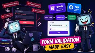 بعد إذنك يا User، دخل بياناتك صح  | Formik + Yup في React Form Validation