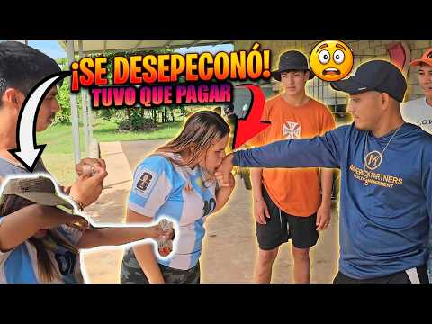 LE TOCO PAGAR CON BESOS.😳 Esta chica perdió su apuesta y así pago.