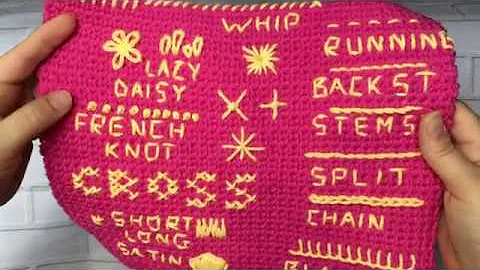 How to Embroider Straight Stitches on yarn