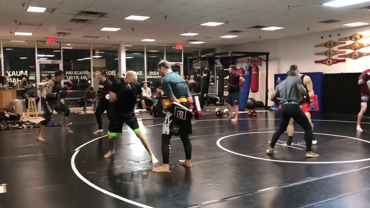 Kickboxing class
