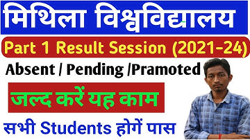 Lnmu Part 1 Result Absent /pending / pramoted session 2021-24
