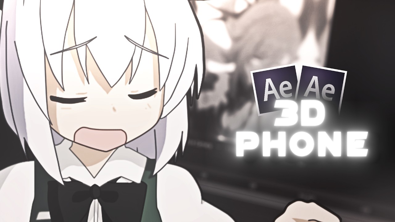 3D Phone Without Plugins - After Effects AMV Tutorial