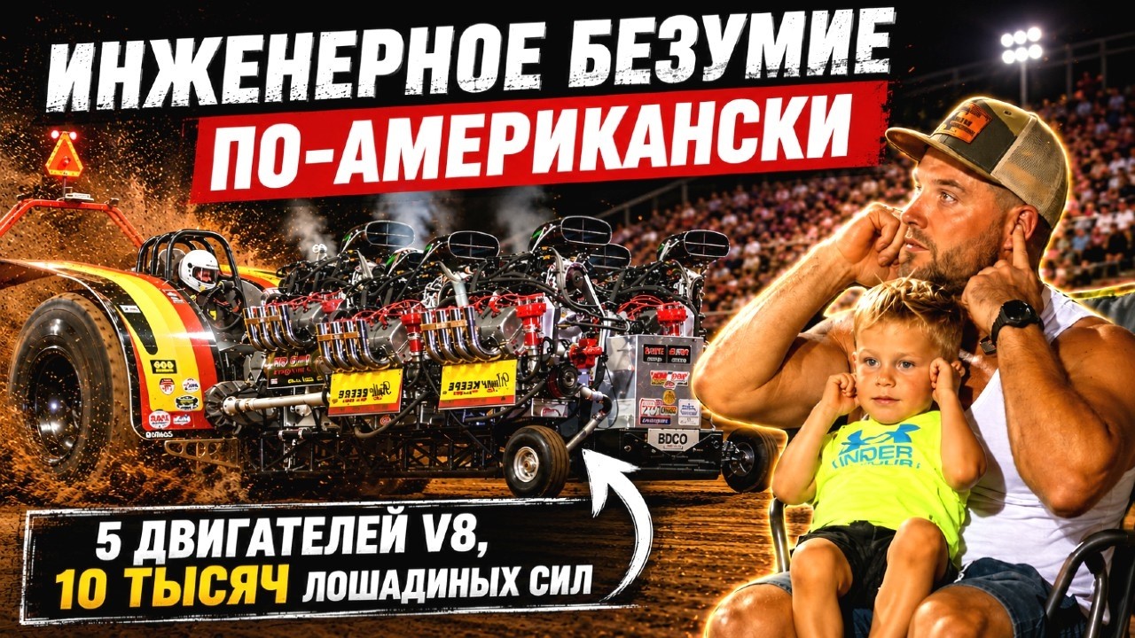 Пока весь мир разрабатывает электромобили американцы строят ЭТО!!! Зачем нужна машина с пятью V8?