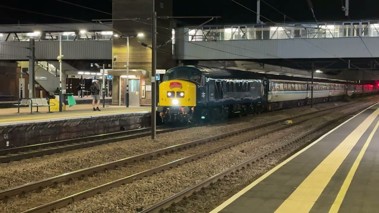 1Z13 1612 Chesterfield To Norwich Peak Blinder Railtour arriving in to Peterborough. 24.1.2026