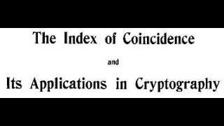 The Index of Coincidence and Cryptanalysis of Shift Cipher