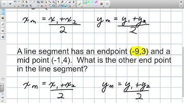 How to find an Endpoint Using the Midpoint Grade 10 Academic
