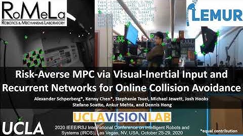 IROS 2020 Presentation: Risk-Averse MPC via SLAM Input and RNNs for Online Collision Avoidance