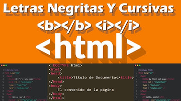 6.- Asi Debes Agregar Letras Negritas Y cursivas en Html