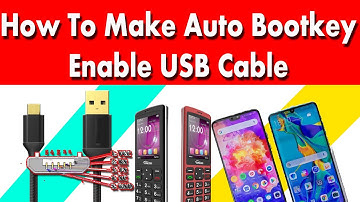 How To Make  Auto Bootable Usb Cable For Mobile Dead boot MTK and SPD firm ware flashing