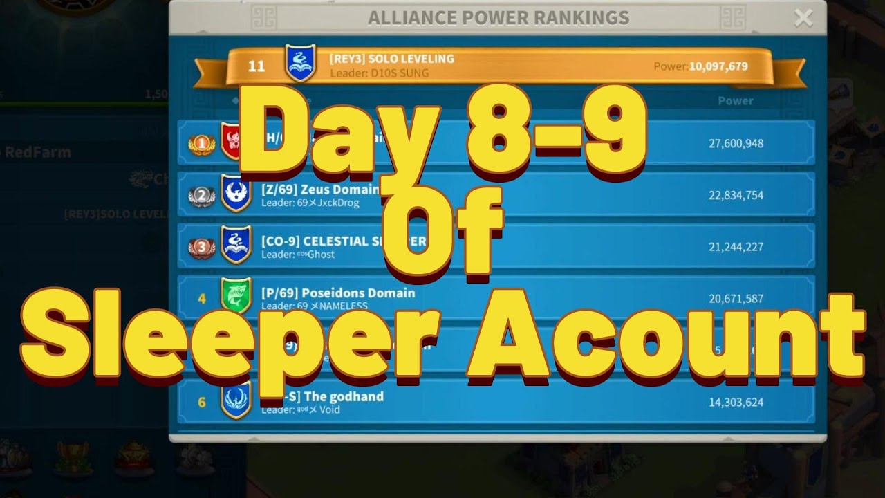 Sleeper Account Our Home Kingdom Has Opened In Rise Of Kingdoms