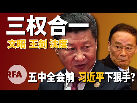 文昭、王剑、沈度：五中全会前，习近平下狠手？ | 三权合一