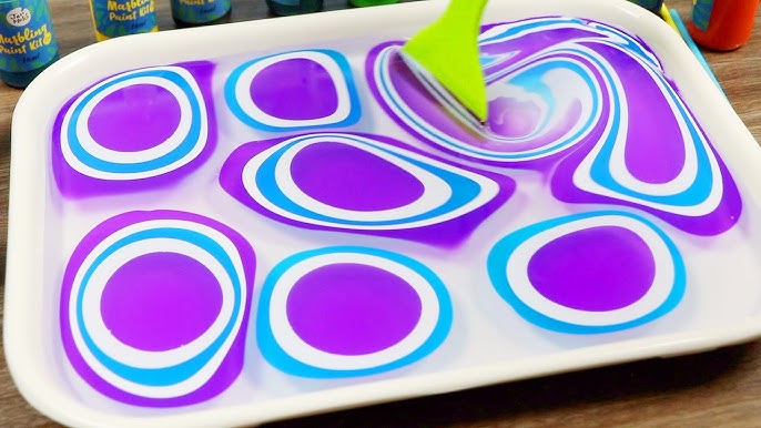 Acrylic painting For Kids - Paper Marbling with Acrylic Paint and Liquid  Starch #Acrylicpainting #ForKi…