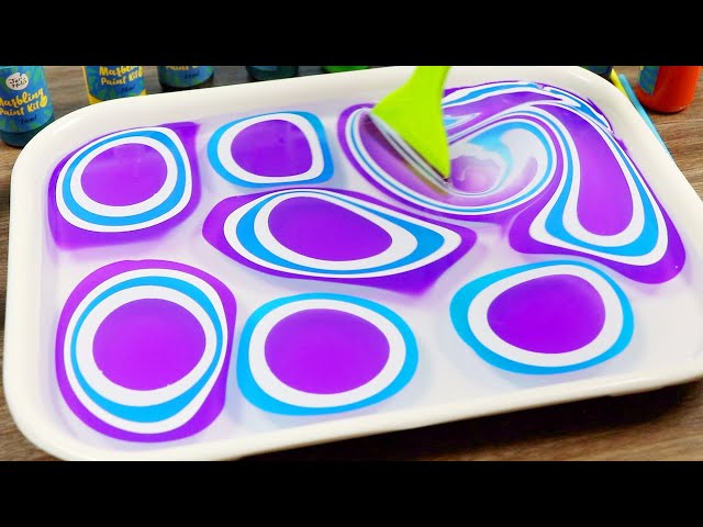 Dan & Darci Marbling Paint Art Kit for Kids - Arts and Crafts for Girls & Boys Ages 6-12 - Craft Kits Art Set - Best Tween Paint Gift