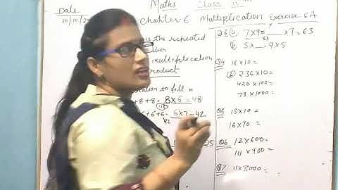 Maths Class 4 Chapter 6 Multiplication