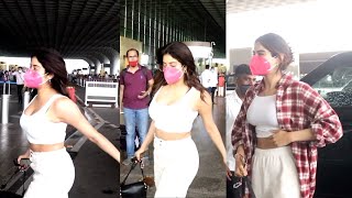 Kapoor Sister Jhanvi Kapoor and Khushi kapoor Snapped Mumbai Airport
