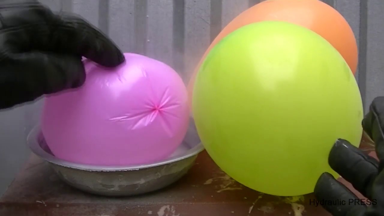 Balloons vs Liquid Nitrogen YouTube