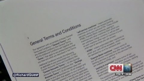 Wading through the terms and conditions