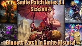 SMITE: Patch Notes 4.1 - Season 4 - Biggest Patch In Smite History - Crazy Updates!