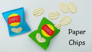 Paper Chips  How To Make Potato Chips  Paper Craft  Paper Craft For Kids shorts 1minute 