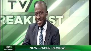 TVC Breakfast 27th September 2018 | Newspaper Review