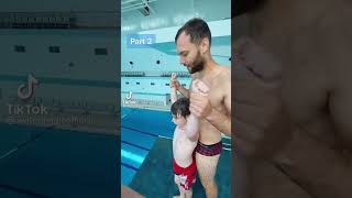 #تعلم السباحه#تعلم القفز فى حمام السباحه الجزءالثاني.pool swimminge#part2