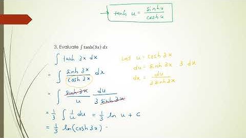 CHAPTER 2 3 INTEGRATION OF HYPERBOLIC FUNCTION