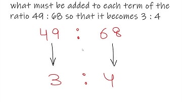 what must be added to each term of the ratio 49 : 68 so that it becomes 3 : 4 .